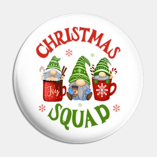 Funny Christmas Squad Matching Family Group Xmas Gnomes Pin