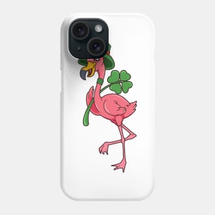 Flamingo Leprechaun - St Patricks Flamingo Phone Case