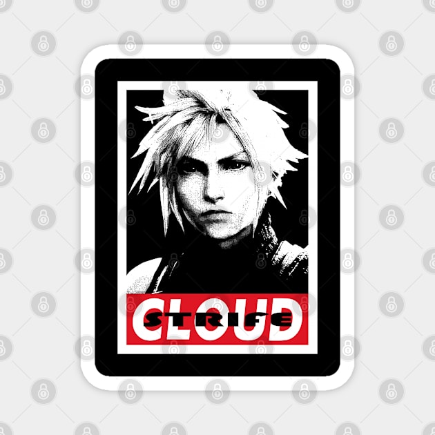 Cloud Strife FF vii remake 2 Magnet by beardline