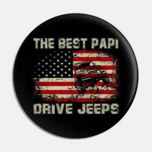 The Best Papi Drive Jeeps American Flag Jeep Pin