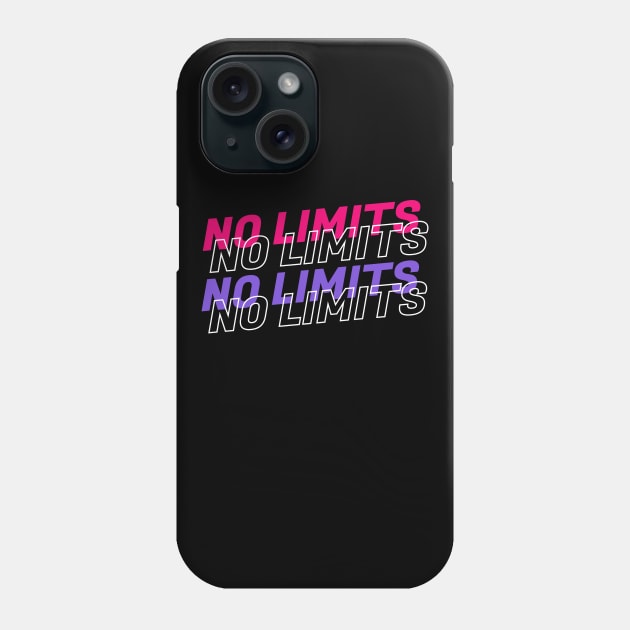 No Limits Text Phone Case by Hoperative