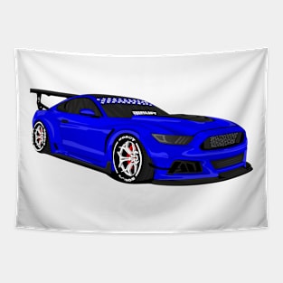 MUSTANG WIDEBODY BLUE Tapestry