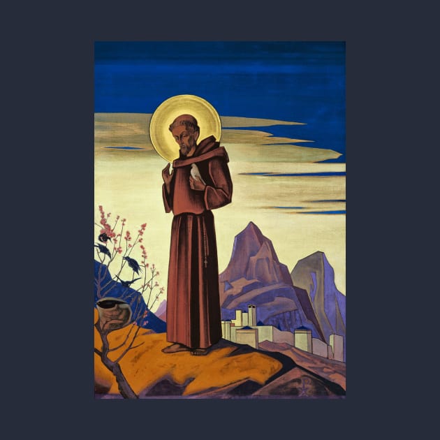 St. Francis Painting by Nicholas Roerich by Star Scrunch