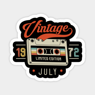 July 1972 - Limited Edition - Vintage Style Magnet