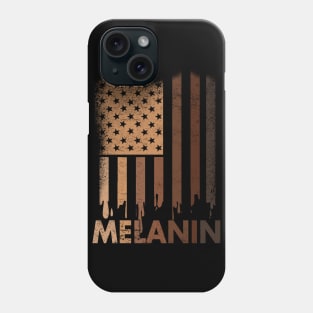 Melanin T-Shirt Drippin Melanin Black Pride Shirt For African American Queen King Women Men Phone Case