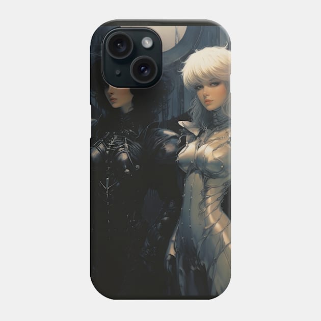 Black And White Phone Case by Ray Crimson