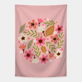 Summer bloom - pink Tapestry