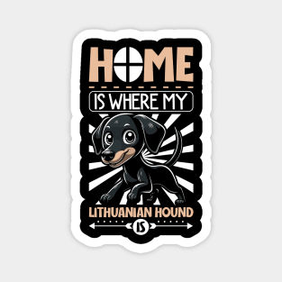 Home is with my Lithuanian Hound Magnet