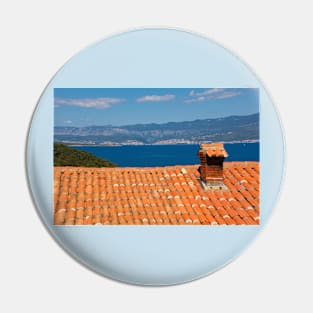 Rooftop in Vrbnsk, Krk, Croatia Pin