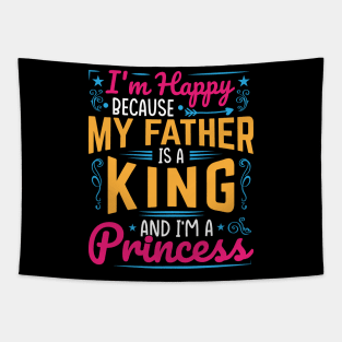 My Father is a King, I am a Princess, black girl magic, black girls, Black daughter Tapestry