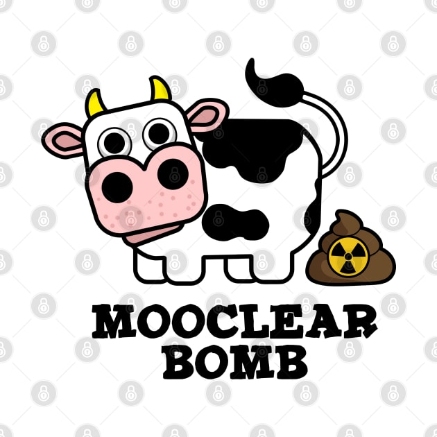 Mooclear Bomb Cute Cow Pun by punnybone