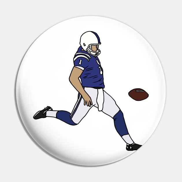 Pat McAfee Kick Pin by rattraptees