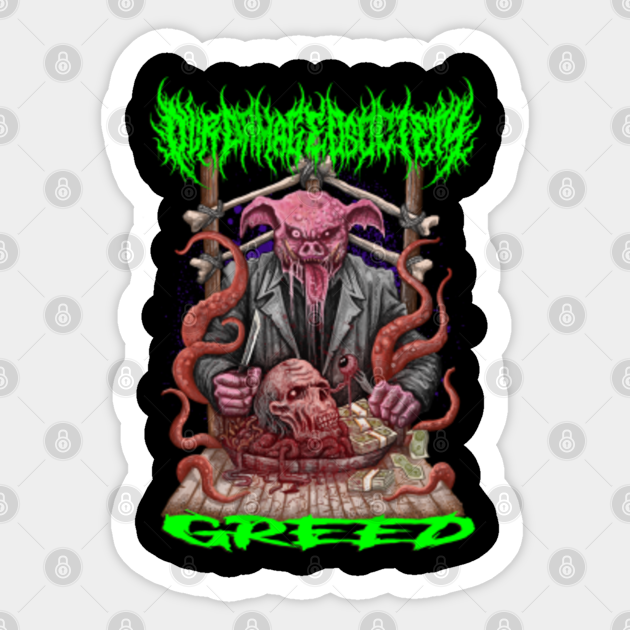 7 Deadly Sins Greed Full Color Special Edition Seven Deadly Sins Sticker Teepublic