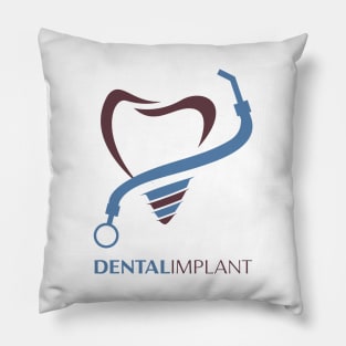 Tooth vector logo template for dentistry or dental clinic and health products. Pillow