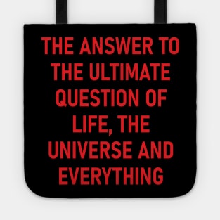 42 - the answer to ultimate question of life, the universe Tote