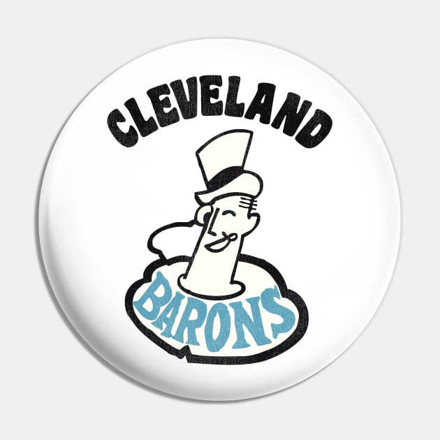 Retro Defunct Cleveland Barons Hockey Team Pin by darklordpug