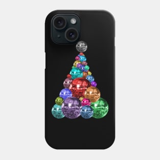 1970s Multicolor Disco Ball Christmas Tree Phone Case