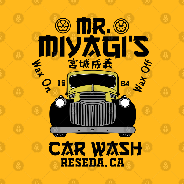 Discover Miyagi's car wash - Movies 80s - T-Shirt