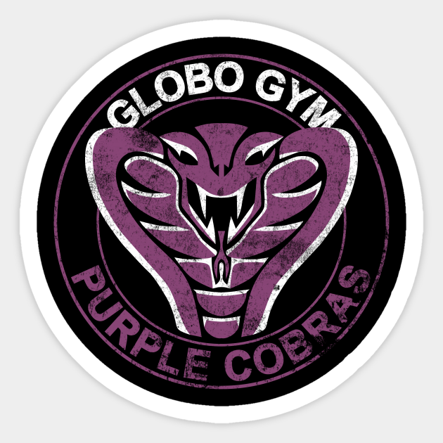 Globo Gym Vintage - Globo Gym Purple Cobras - Sticker