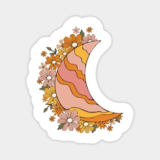 Flowers Crescent Magnet