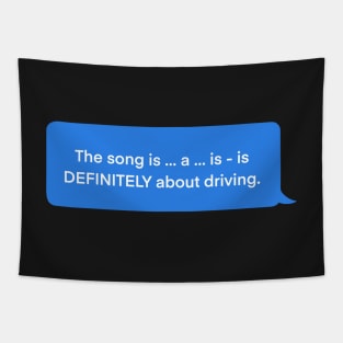 Bang Chan Drive speech bubble Tapestry