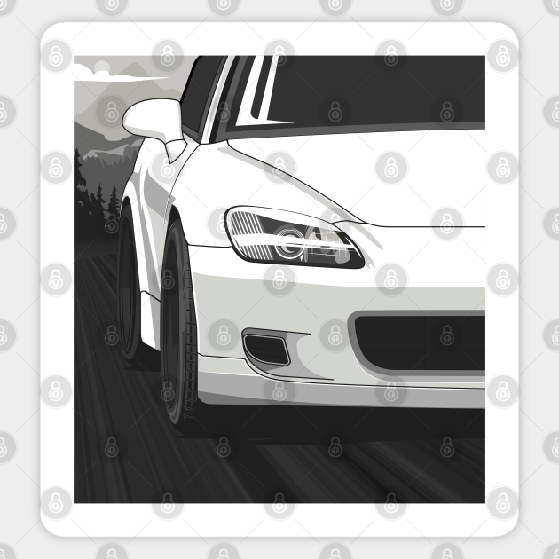 Honda S2000 AP1 Rolling - Championship White - Honda S2000 - Sticker