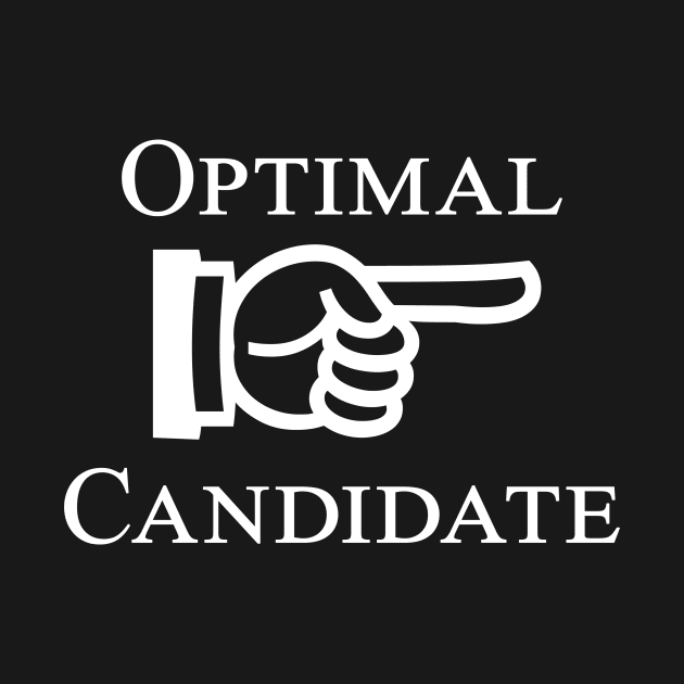 Optimal Candidate (white text) by Jo-and-Co