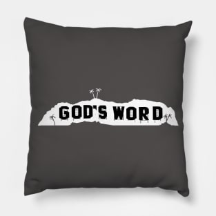 God's Word in Hollywood (dark colors on chest) Pillow