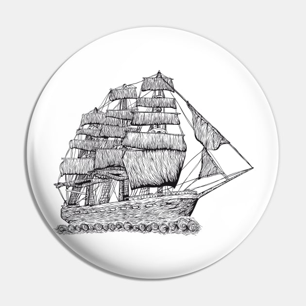 Sailing ship Pin by mrn