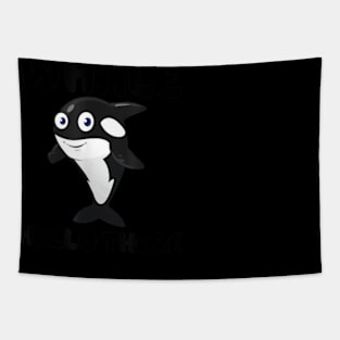 Whale Hello there Funny Killer Whale Orca Lover Gift Tapestry