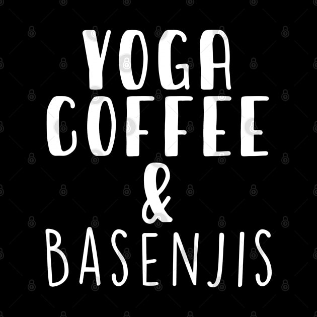 Yoga Coffee & Basenji . Perfect present for mother dad friend him or her by SerenityByAlex