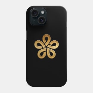 Fukuoka Prefecture Symbol in Gold Faux Phone Case