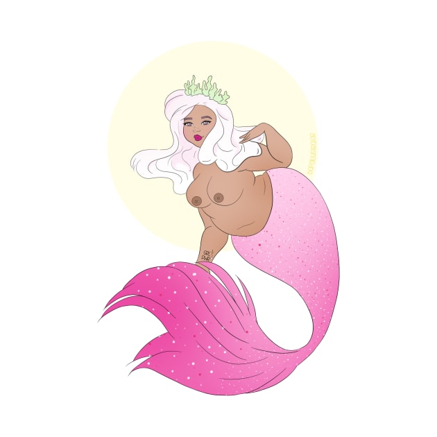 Chubby Mermaid by Bopo Illustrator