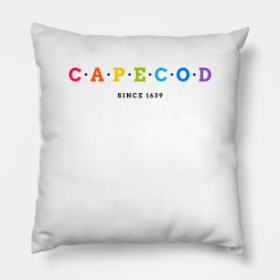 Cape Cod Rainbow Pride Pillow