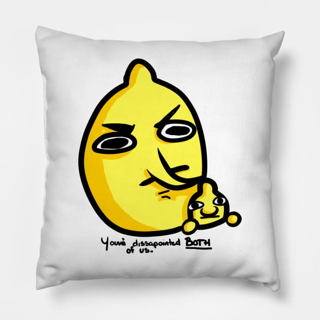 Grab and Sweet Dissaprove Pillow by MurderBeanArt