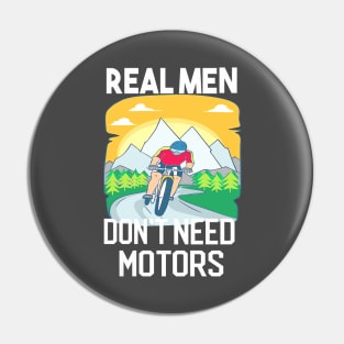 Real Men Love Cycling Pin