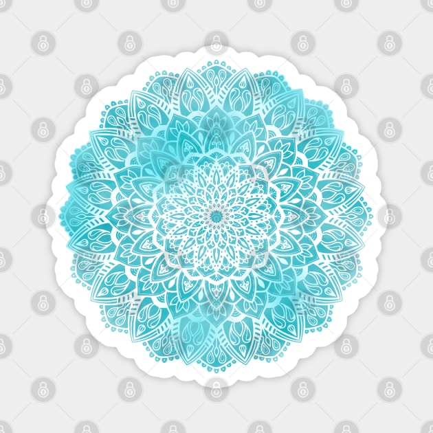 Blue Sky Mandala - Mandala - Magnet | TeePublic