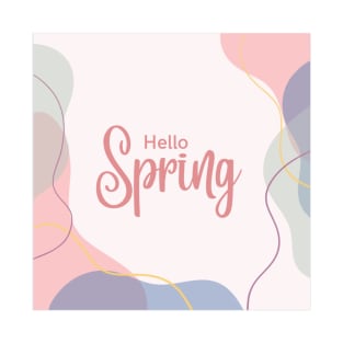 hello spring line design T-Shirt