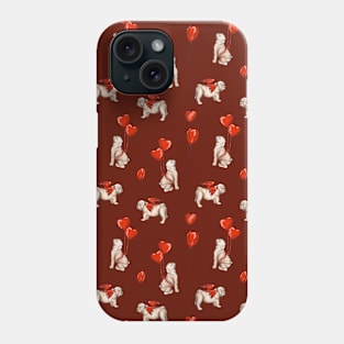 Cute pug red Phone Case