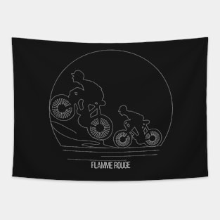 Flamme Rouge Minimalist Line Art - Board Game Inspired Graphic - Tabletop Gaming  - BGG Tapestry