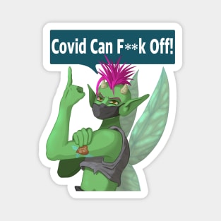 Covid can F Off Magnet