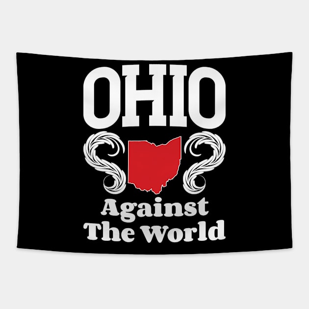 Ohio Against The World Tapestry by Emma