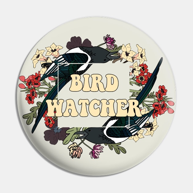 Bird Watcher - Awesome twitcher gift Pin by DankFutura