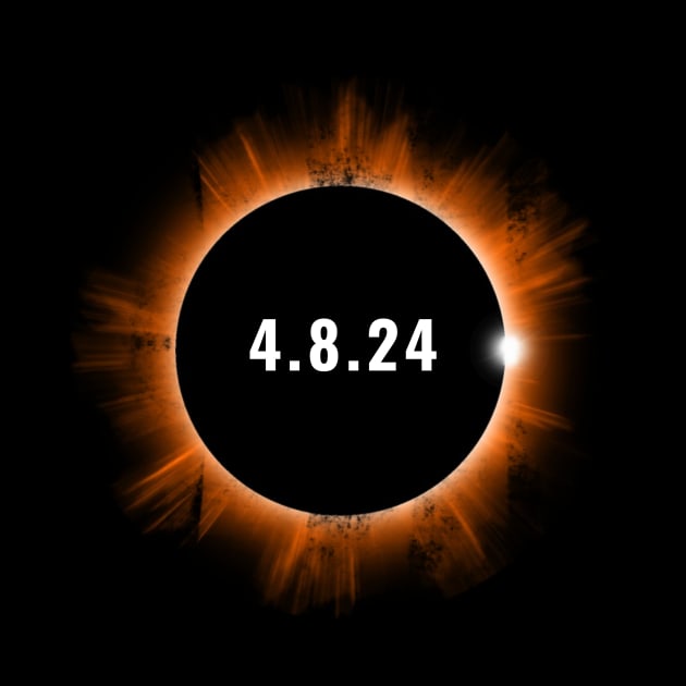 4.8.2024 Solar Eclipse by Little Duck Designs