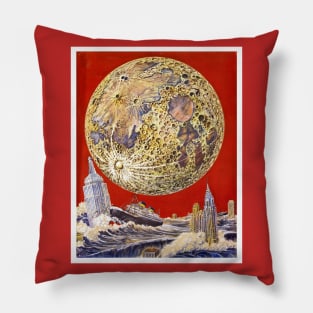 Frank R. Paul. Red Sky At Dawn, Sailor Begone Pillow