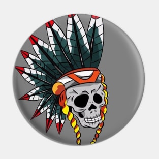 the skull is Apache Pin