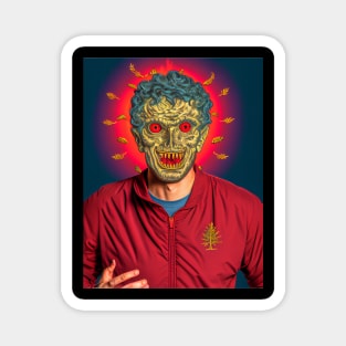 Comedian Mark Normand Retro Punk Zombie Art Magnet