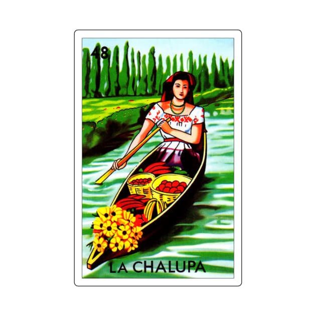 Loteria Mexicana Art - Loteria Mexicana Design - La Chalupa Gift - Regalo La Chalupa by HispanicStore