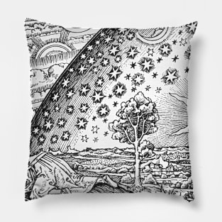 Flammarion - Seeing behind the veil of illusion Pillow