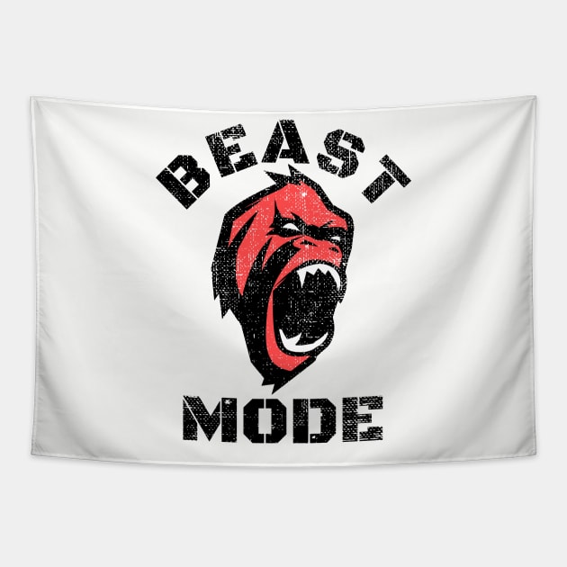 BEAST MODE GORILLA BODYBUILDING Tapestry by MuscleTeez